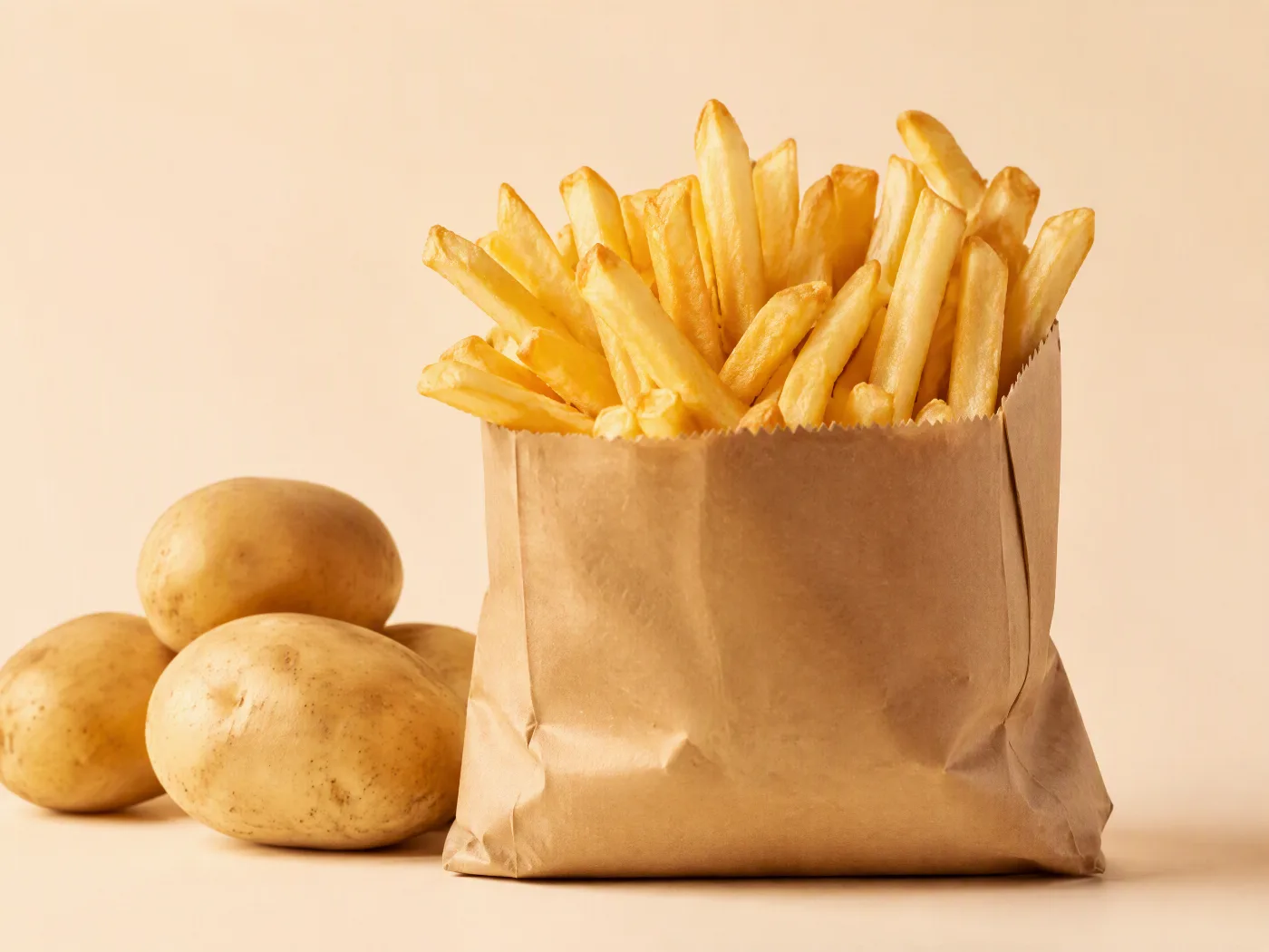 French Fries na Pinirito sa Mababang Temperatura